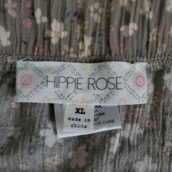 Hippie Rose Women's Olive MD Ditsy Floral A-Line Mini Skirt Size XL NWT - Picture 6 of 12